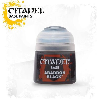 Games Workshop Abaddon Black Acrylic Paint - 12ml Games Workshop Abaddon Black Acrylic Paint - 12ml