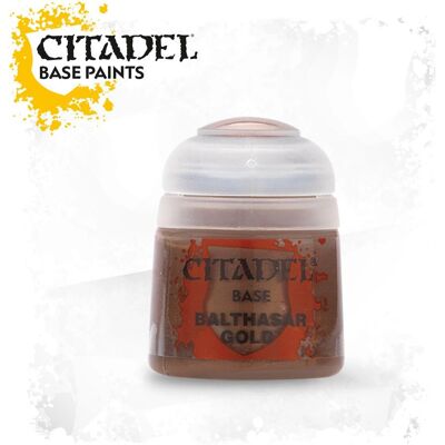 Peinture Acrylique Gold Balthasar - 12ml de Games Workshop - Publicité Peinture Acrylique Gold Balthasar - 12ml de Games Workshop - Publicité