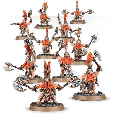 Games Workshop Vulkite Berzerkers - Warhammer Age of Sigmar - Figurine de Collection - Publicité Games Workshop Vulkite Berzerkers - Warhammer Age of Sigmar - Figurine de Collection - Publicité