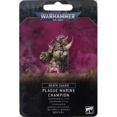 Games Workshop Death Guard Plague Marine Champion Miniatur - Warhammer 40k Games Workshop Death Guard Plague Marine Champion Miniatur - Warhammer 40k