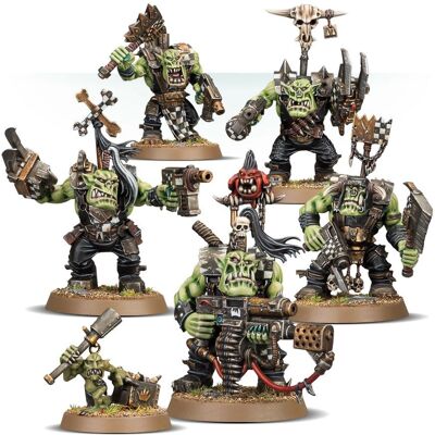 Games Workshop Ork Nobz - Miniatures en plastique non peintes Games Workshop Ork Nobz - Miniatures en plastique non peintes