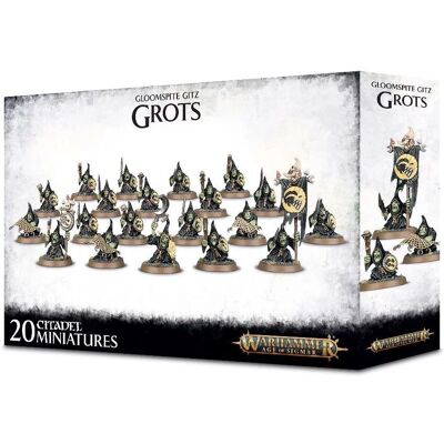 Games Workshop Gloomspite Gitz Grots - Miniature Figures Games Workshop Gloomspite Gitz Grots - Miniature Figures