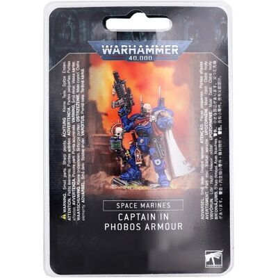 Games Workshop Warhammer 40K Space Marine Captain en Armure Phobos - Modèle Miniature - Publicité Games Workshop Warhammer 40K Space Marine Captain en Armure Phobos - Modèle Miniature - Publicité