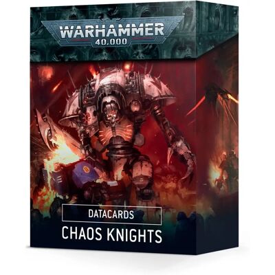 Games Workshop Warhammer 40.000 - Datakarten: Chaos Knights - V.9 Games Workshop Warhammer 40.000 - Datakarten: Chaos Knights - V.9