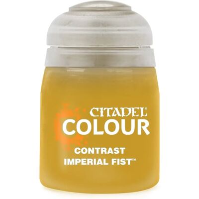 Games Workshop - Citadel Colour Contrast: Imperial Fist (18ml) Paint - Contrast paint for yellow models Games Workshop - Citadel Colour Contrast: Imperial Fist (18ml) Paint - Contrast paint for yellow models