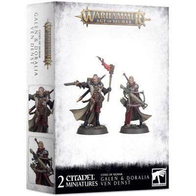 Games Workshop Galen & Doralia Ven Denst - Sigmar Figuren - GW Games Workshop Galen & Doralia Ven Denst - Sigmar Figuren - GW
