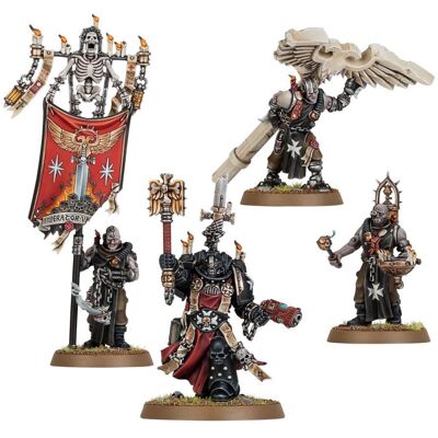 Games Workshop Warhammer 40,000 Black Templars: Chaplain Grimaldus & Retinue Games Workshop Warhammer 40,000 Black Templars: Chaplain Grimaldus & Retinue