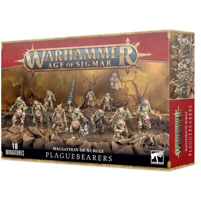 Games Workshop Warhammer Age Of Sigmar - Maggotkin Nurgle: Plaguebearers - Kit de Modèles Miniatures Games Workshop Warhammer Age Of Sigmar - Maggotkin Nurgle: Plaguebearers - Kit de Modèles Miniatures