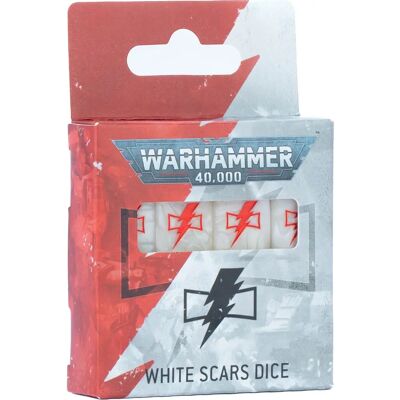 Games Workshop - Warhammer 40000 Dice Set White Scars - Dice Set Games Workshop - Warhammer 40000 Dice Set White Scars - Dice Set