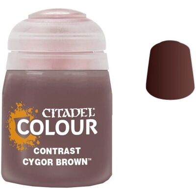 Akrylová barva Citadel Cygor Brown - Kontrast - 18ml Akrylová barva Citadel Cygor Brown - Kontrast - 18ml