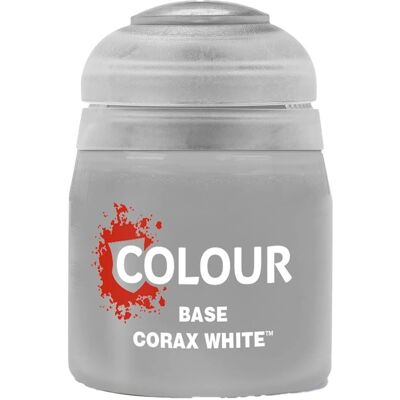 Peinture Acrylique Citadel Corax White - Base - 12ML - Publicité Peinture Acrylique Citadel Corax White - Base - 12ML - Publicité