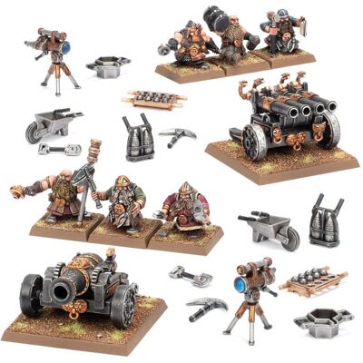 Games Workshop Canon Enano & Canon à Orgues - Warhammer: The Old World Games Workshop Canon Enano & Canon à Orgues - Warhammer: The Old World