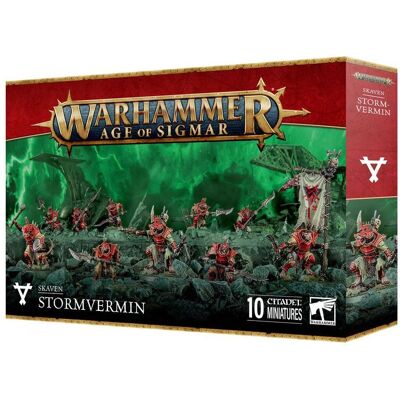 Games Workshop Stormvermin - Age Of Sigmar - Skaven: Elite Miniature Games Workshop Stormvermin - Age Of Sigmar - Skaven: Elite Miniature