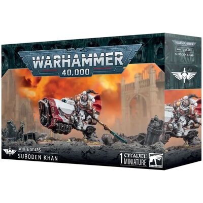 Games Workshop Suboden Khan Weiße Narbe: Sammlerfigur - Warhammer 40.000 Games Workshop Suboden Khan Weiße Narbe: Sammlerfigur - Warhammer 40.000