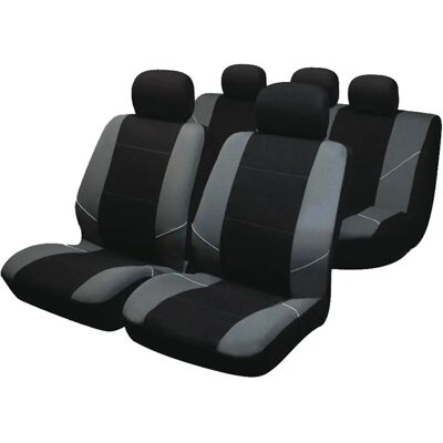 Sakura BY0802 Car Seat Cover Set - Universal, Nylon, Side Airbag Compatible Sakura BY0802 Car Seat Cover Set - Universal, Nylon, Side Airbag Compatible