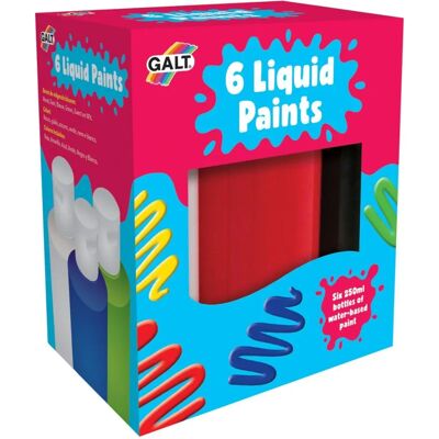 Galt 6 Pinturas Líquidas Juego de Arte - Niños 250ml Galt 6 Pinturas Líquidas Juego de Arte - Niños 250ml