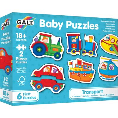 Galt Toys 1003037 Puzzle - Transport - 2 Stück - Baby Galt Toys 1003037 Puzzle - Transport - 2 Stück - Baby
