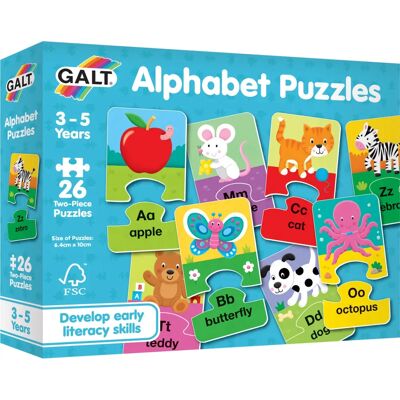 Galt Puzzle 26 Lettres Éducatives 2 pièces - Publicité Galt Puzzle 26 Lettres Éducatives 2 pièces - Publicité