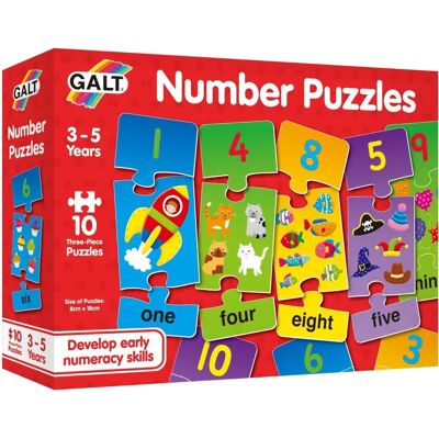 Galt Toys Puzzles de Nombres - Puzzle - 3 Pièces - Développe compétences de comptage - Publicité Galt Toys Puzzles de Nombres - Puzzle - 3 Pièces - Développe compétences de comptage - Publicité