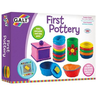 Galt First Pottery Craft Set - Air-drying clay, paints, tools - Pottery for kids Galt First Pottery Craft Set - Air-drying clay, paints, tools - Pottery for kids