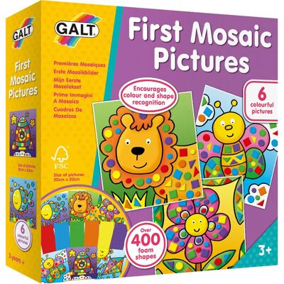 Kit de Mosaico Galt Toys - 6 Imágenes para Niños 3+ - Fichas de Espuma Autoadhesivas Kit de Mosaico Galt Toys - 6 Imágenes para Niños 3+ - Fichas de Espuma Autoadhesivas