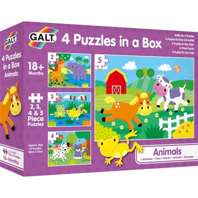Galt Puzzle Set - 4 Tierpuzzles für Kinder Galt Puzzle Set - 4 Tierpuzzles für Kinder