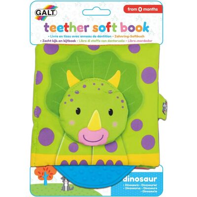 Galt Livre Doux Dinosaure - Jouet de Dentition et Livre Souple - 0 Mois - Publicité Galt Livre Doux Dinosaure - Jouet de Dentition et Livre Souple - 0 Mois - Publicité