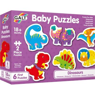 Galt Baby Puzzle - Dinosaurier - 6 Stück Galt Baby Puzzle - Dinosaurier - 6 Stück