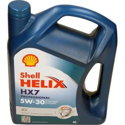 Aceite de motor Shell HX7 PRO AV 5W-30 - VW 502 00 & 505 00 - 4L Aceite de motor Shell HX7 PRO AV 5W-30 - VW 502 00 & 505 00 - 4L