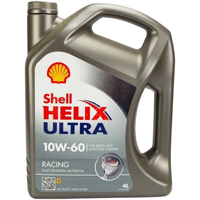 Shell Helix Ultra Racing 10W-60 - Huile moteur - Publicité Shell Helix Ultra Racing 10W-60 - Huile moteur - Publicité