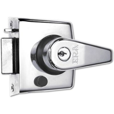 ERA - Double Locking Nightlatch - 40mm Backset - Polished Chrome ERA - Double Locking Nightlatch - 40mm Backset - Polished Chrome