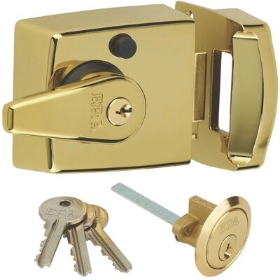 Era 193-31 Deadlocking Nightlatch - Brass - 60mm Backset Era 193-31 Deadlocking Nightlatch - Brass - 60mm Backset