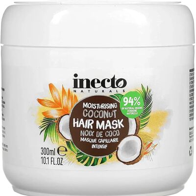 Inecto Naturals Máscara de Cabelo de Coco - Hidratante, 300 ml Inecto Naturals Máscara de Cabelo de Coco - Hidratante, 300 ml