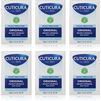Cuticura - Mildly Medicated Bar Soap - 100g - 6 Pack - Soap Cuticura - Mildly Medicated Bar Soap - 100g - 6 Pack - Soap