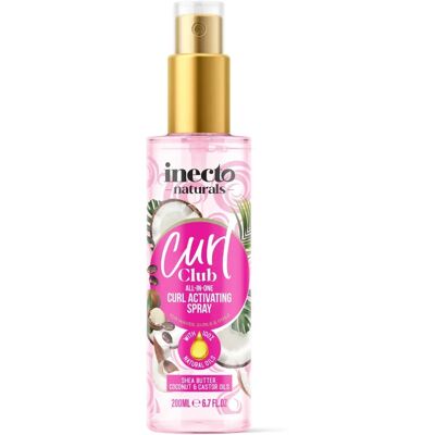 Inecto Curl Club 200ml Curl Activating Spray - Curl Activating Spray for Curly Hair Inecto Curl Club 200ml Curl Activating Spray - Curl Activating Spray for Curly Hair