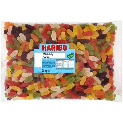 Haribo Mini Jelly Babies - 3kg Small Gummy Candies Haribo Mini Jelly Babies - 3kg Small Gummy Candies