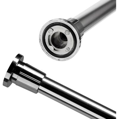Croydex - Telescopic Rod - 6in - Silver - Shower Curtain Rod Croydex - Telescopic Rod - 6in - Silver - Shower Curtain Rod