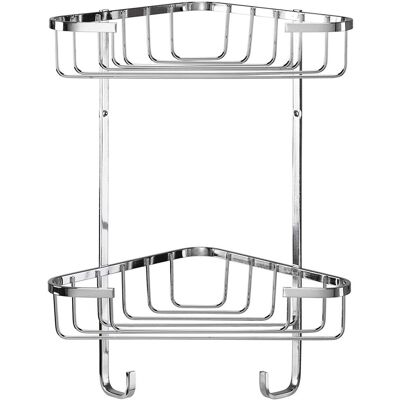 Croydex - Two Tier Corner Basket - Medium - Shower Caddy Croydex - Two Tier Corner Basket - Medium - Shower Caddy