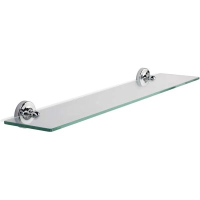 Croydex Worcester Flexi-Fix Glass Bathroom Shelf - Bathroom Shelf Croydex Worcester Flexi-Fix Glass Bathroom Shelf - Bathroom Shelf
