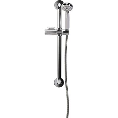Croydex White Chrome Assistive Shower Kit - Shower Head, Grab Bar, Hose Croydex White Chrome Assistive Shower Kit - Shower Head, Grab Bar, Hose