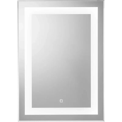 Croydex Rookley LED Verlicht Spiegel - Zilver 700x500mm Badkamer Spiegel Croydex Rookley LED Verlicht Spiegel - Zilver 700x500mm Badkamer Spiegel
