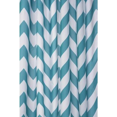 Rideau de douche en tissu Aqua Chevron de Croydex - Rideau de douche - Publicité Rideau de douche en tissu Aqua Chevron de Croydex - Rideau de douche - Publicité