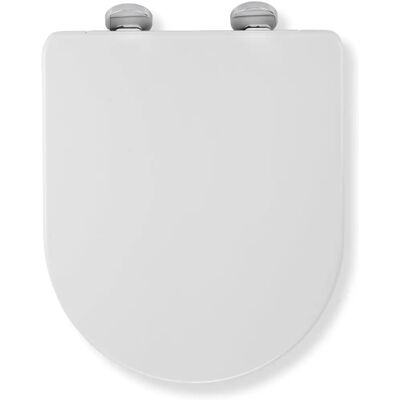 Croydex Croydex Eyre D-Shape Toilet Seat - White Croydex Croydex Eyre D-Shape Toilet Seat - White