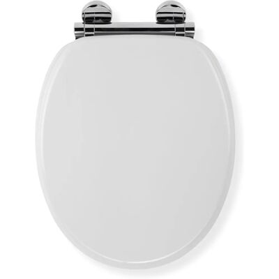 Toilette en bois Croydex Lucerne Flexi-Fix - Fermeture douce - Charnières réglables Toilette en bois Croydex Lucerne Flexi-Fix - Fermeture douce - Charnières réglables