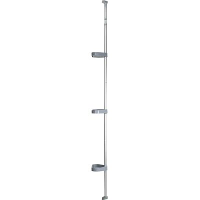 Croydex Caddy de Ducha Telescópico de Aluminio - 3 Cestas, 84cm a 240cm Croydex Caddy de Ducha Telescópico de Aluminio - 3 Cestas, 84cm a 240cm