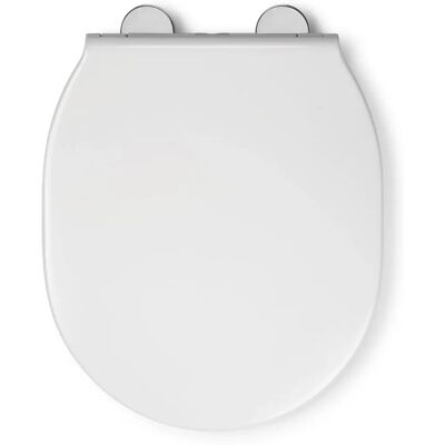 Croydex - Soft Close Toilet Seat Round D Shape Quick Release Anti-Bacterial - Toilet Seat Croydex - Soft Close Toilet Seat Round D Shape Quick Release Anti-Bacterial - Toilet Seat