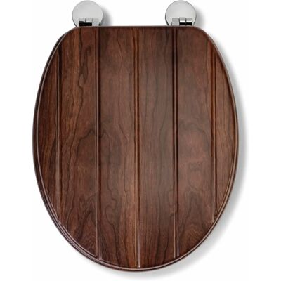 Croydex - WL610477H Molvena - Walnootafwerking - Toiletzitting Croydex - WL610477H Molvena - Walnootafwerking - Toiletzitting