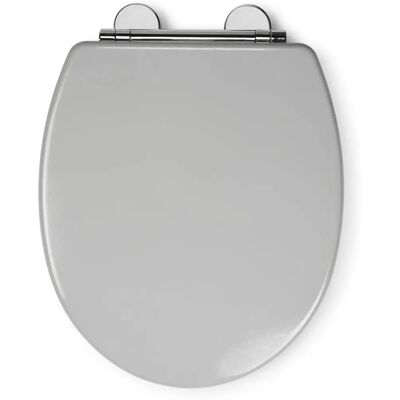 Croydex - Lugano Grey Flexi-Fix - Soft Close - Moulded Wood - Toilet Seat Croydex - Lugano Grey Flexi-Fix - Soft Close - Moulded Wood - Toilet Seat