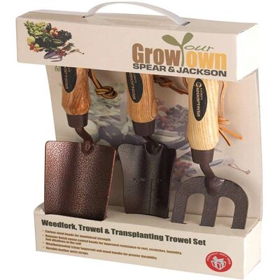 Conjunto de ferramentas de jardim Spear and Jackson ELEMENTS3PS - 3 peças de aço carbono Conjunto de ferramentas de jardim Spear and Jackson ELEMENTS3PS - 3 peças de aço carbono