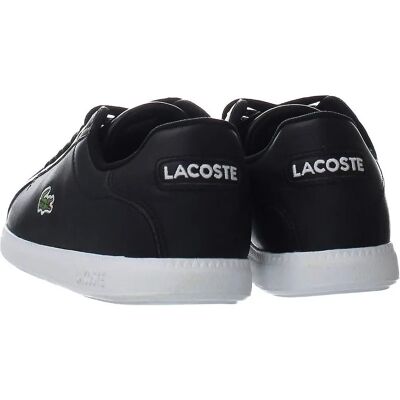 Lacoste Zwarte Leren Sneakers - Model 37SMA0053 312 - Casual Schoenen Lacoste Zwarte Leren Sneakers - Model 37SMA0053 312 - Casual Schoenen